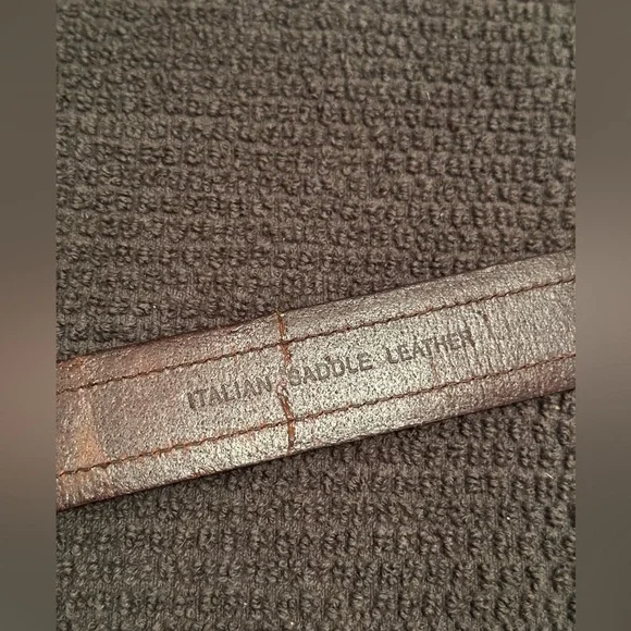 Polo Ralph Lauren Brown Saddle Leather Belt Size 34 - Picture 5 of 7